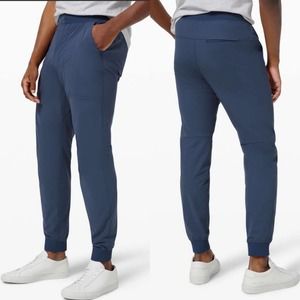 Lululemon Pants Mens Small Tall Iron Blue ABC Jogger Warpstreme Drawstring